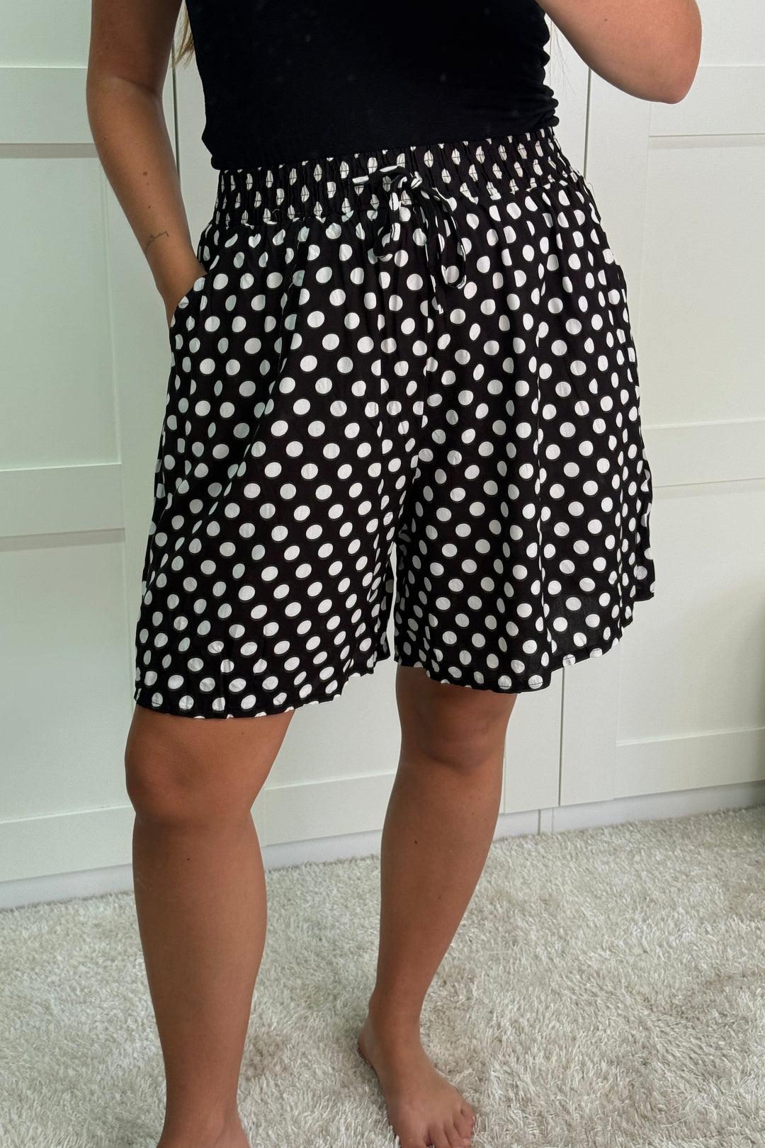 A-bee - Alyssa Shorts - Black Shorts