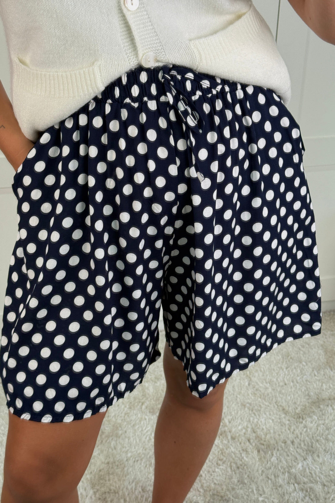 A-bee - Alyssa Shorts - Blue Shorts