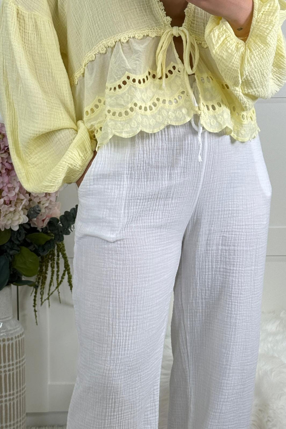 A-bee - Annabelle Buks - White Bukser