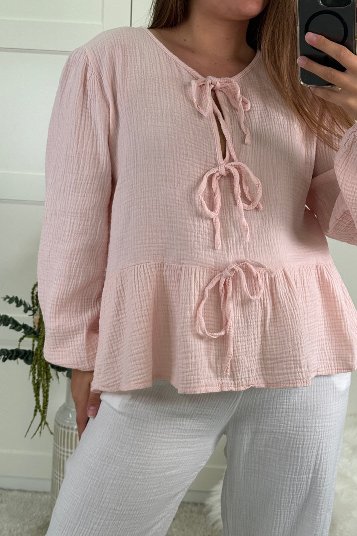 A-bee - Annabelle Skjorte - Pink Skjorter