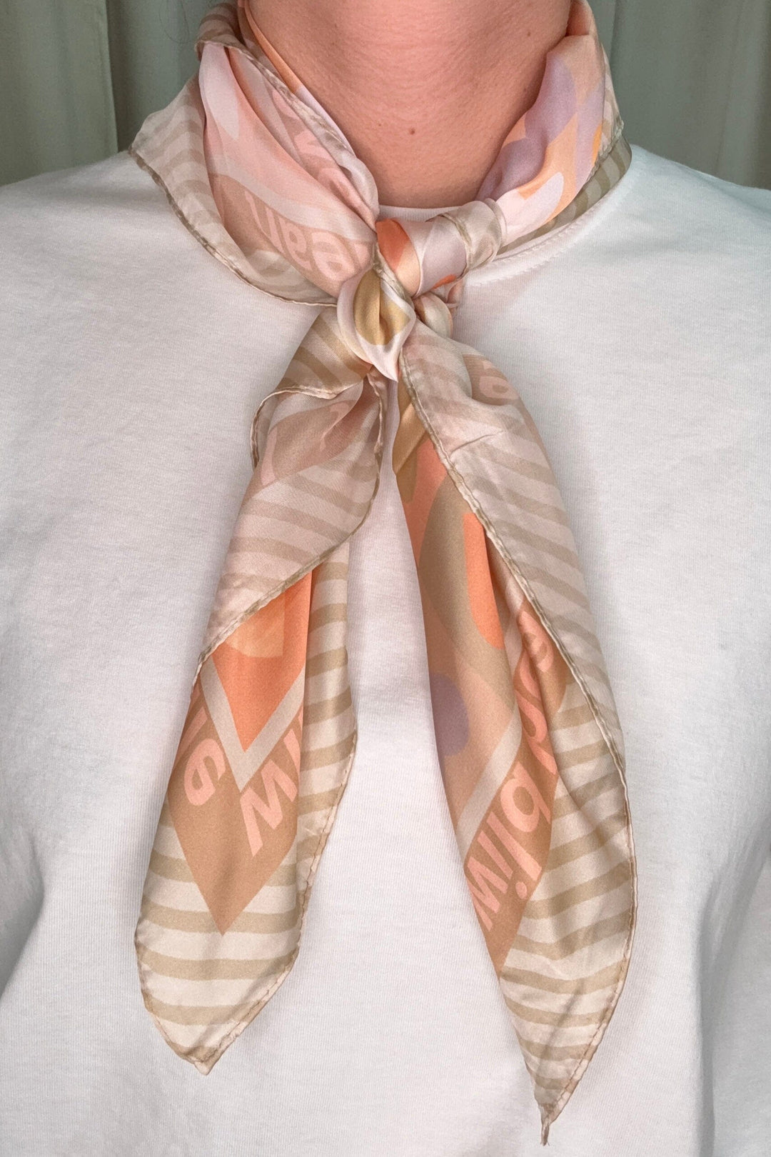 A-bee - Dina Scarf - Beige Tørklæder