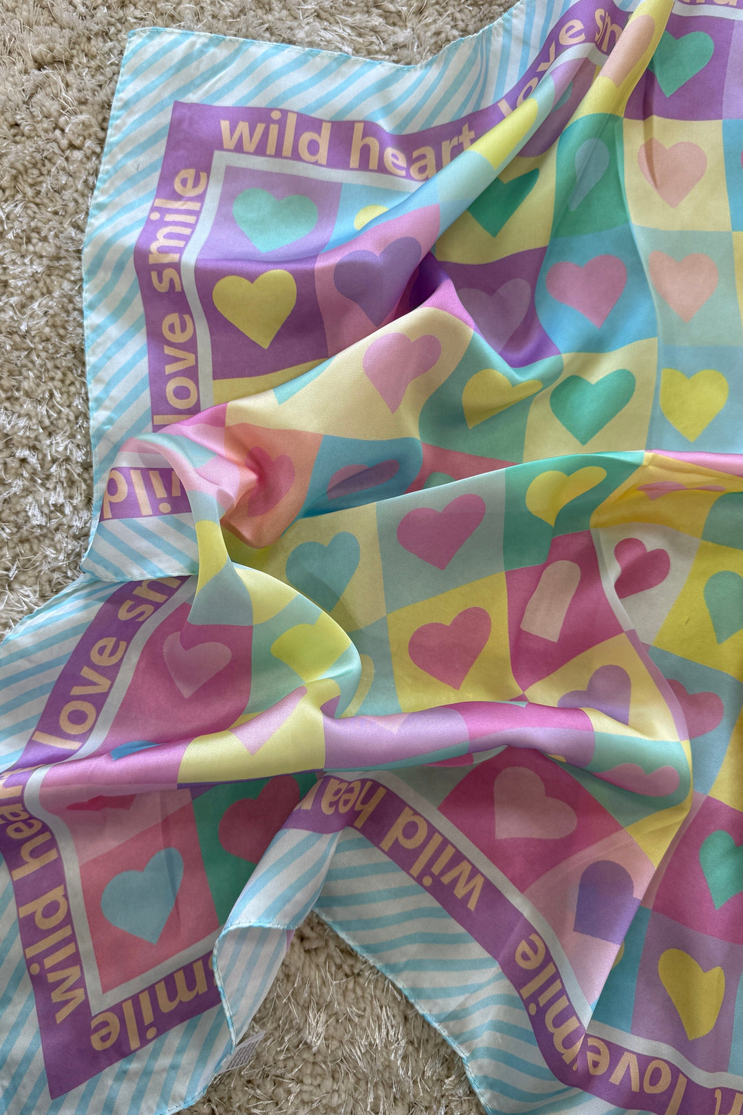 A-bee - Dina Scarf - Blue Tørklæder