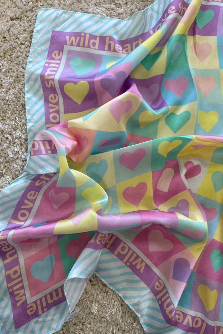 A-bee - Dina Scarf - Blue Tørklæder