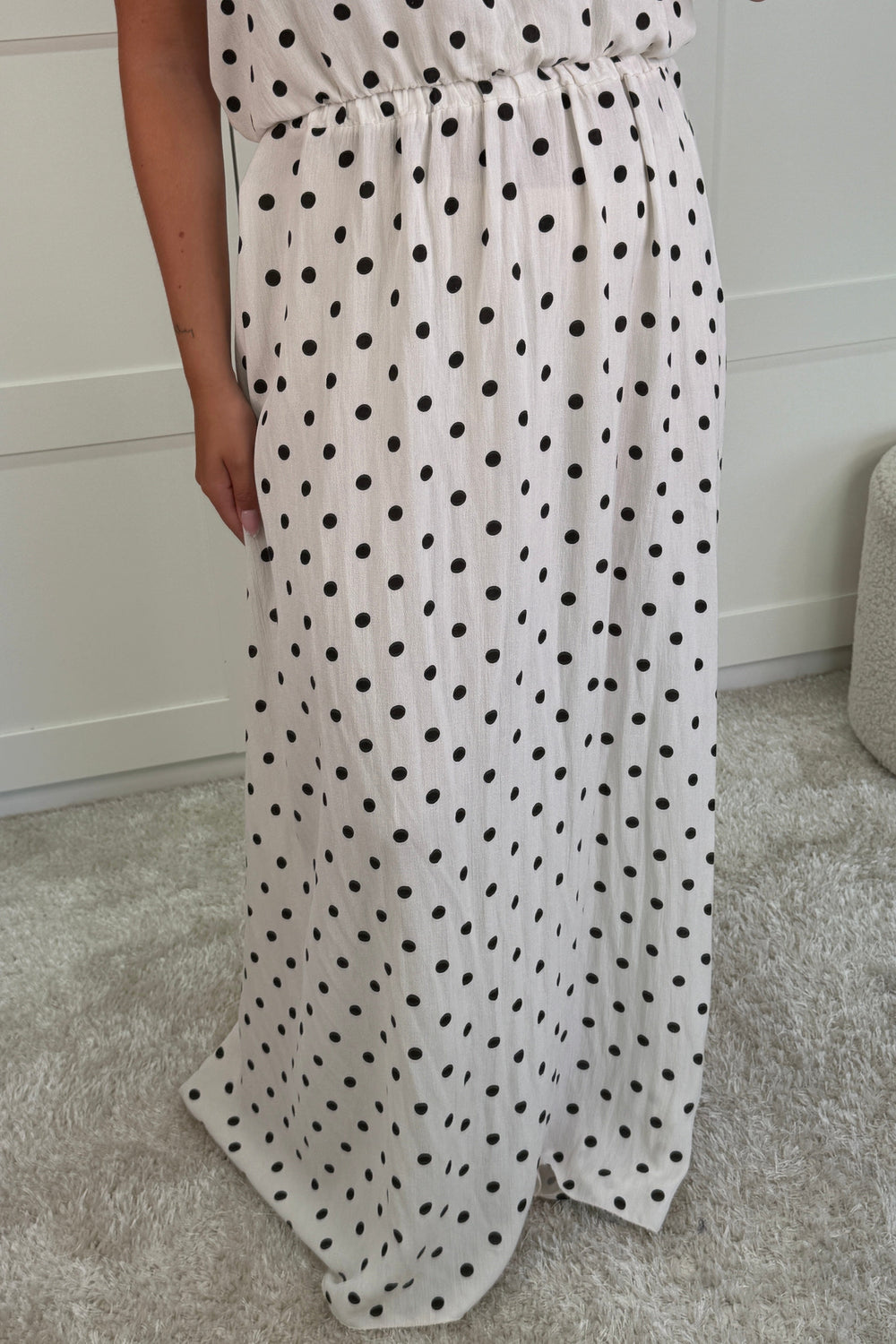 A-bee - Martina Skirt - Black Dot Nederdele