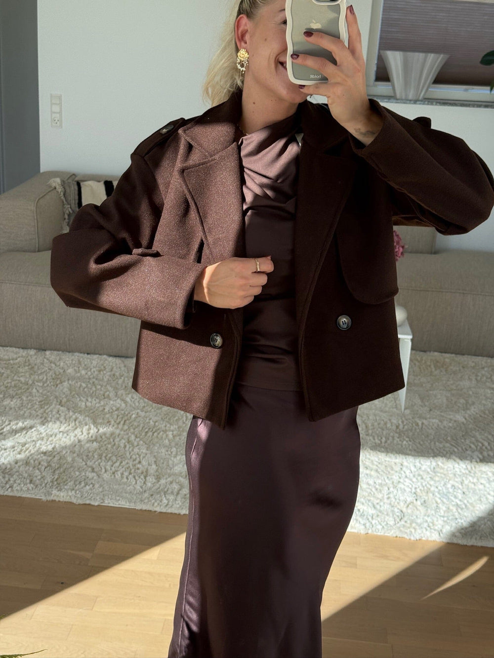 A-bee - Naomi Jacket - Dark Maroon Jakker