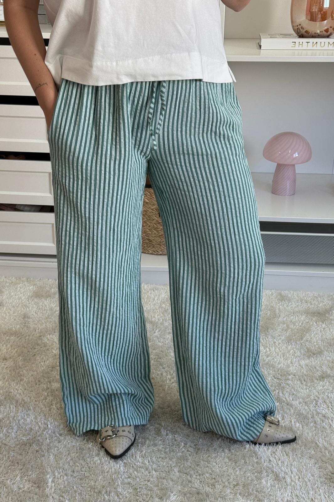 A-bee - Stella Pants - Celadon Bukser