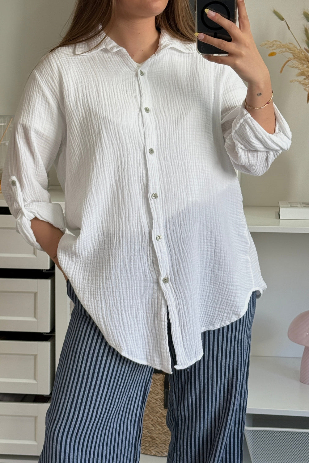 A-bee - Tilde Shirt - White Skjorter