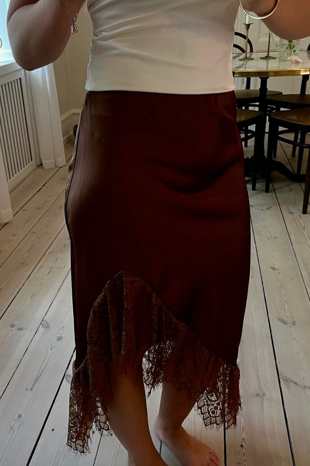 A-bee - Vittoria Skirt - Brown Nederdele