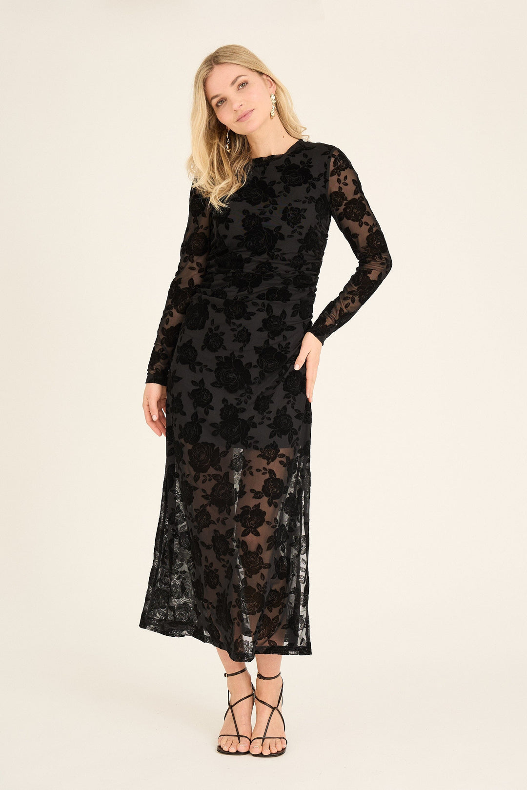 A-View - Claudine Dress AV7001 - 999 - Black Kjoler