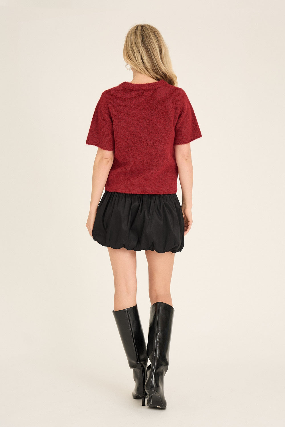 A-View - Fia New Baloon Skirt AV6099 - 999 - Black Nederdele