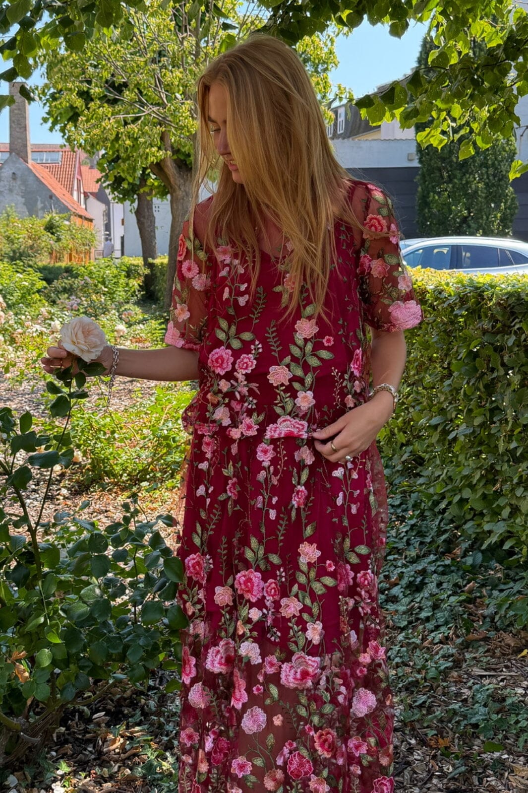 A-View - Fuschia Blouse AV4881 - 373 - Bordeaux/Rose Bluser