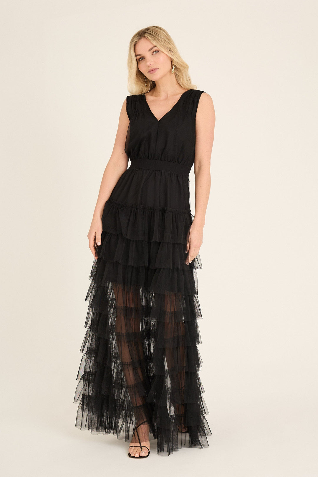 A-View - Miranda Dress AV4869 - 999 - Black Kjoler