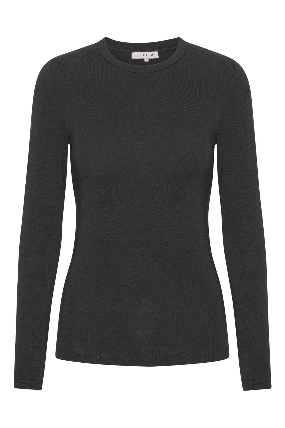 A-VIEW - Stabil Top L/S - 999 Black Bluser