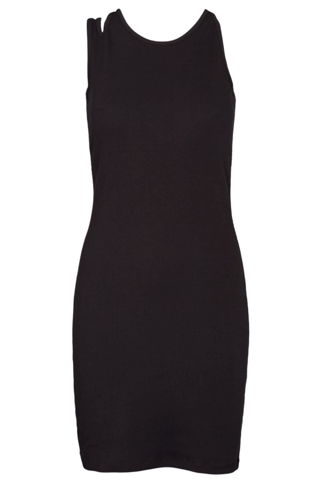 Basic Apparel - Ludmilla Assymetric Dress - 001 Black Kjoler