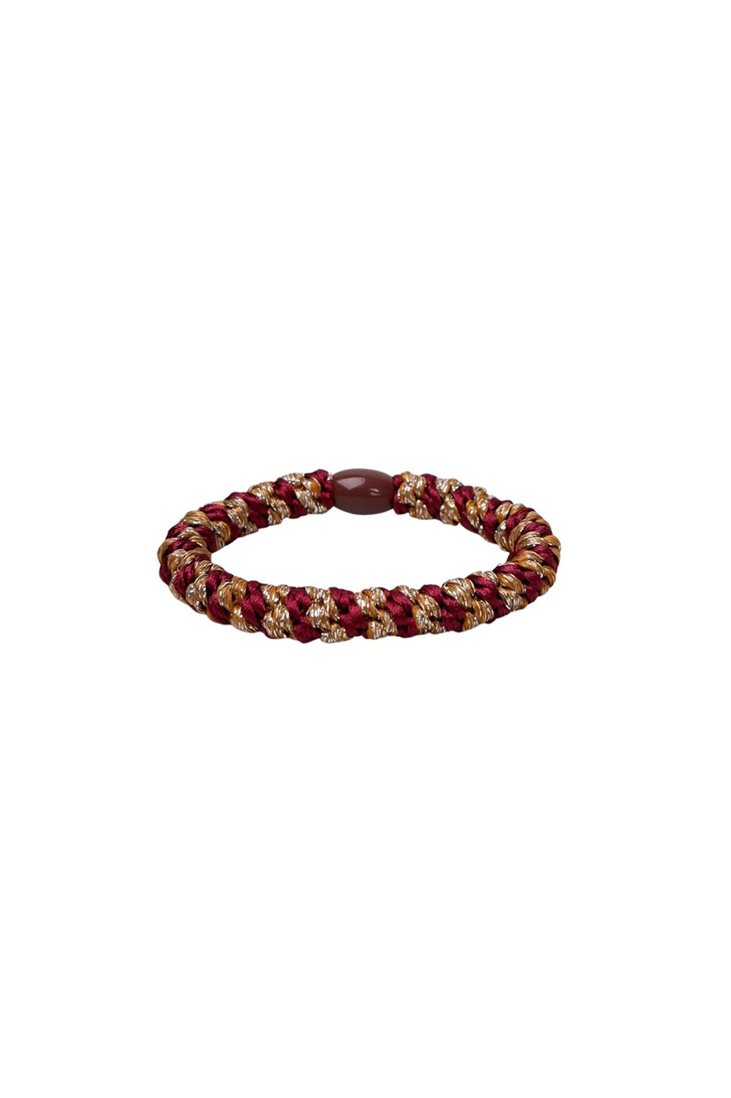 Black Colour - Bckally Elastic 6722 - Plum/Gold Coloured
