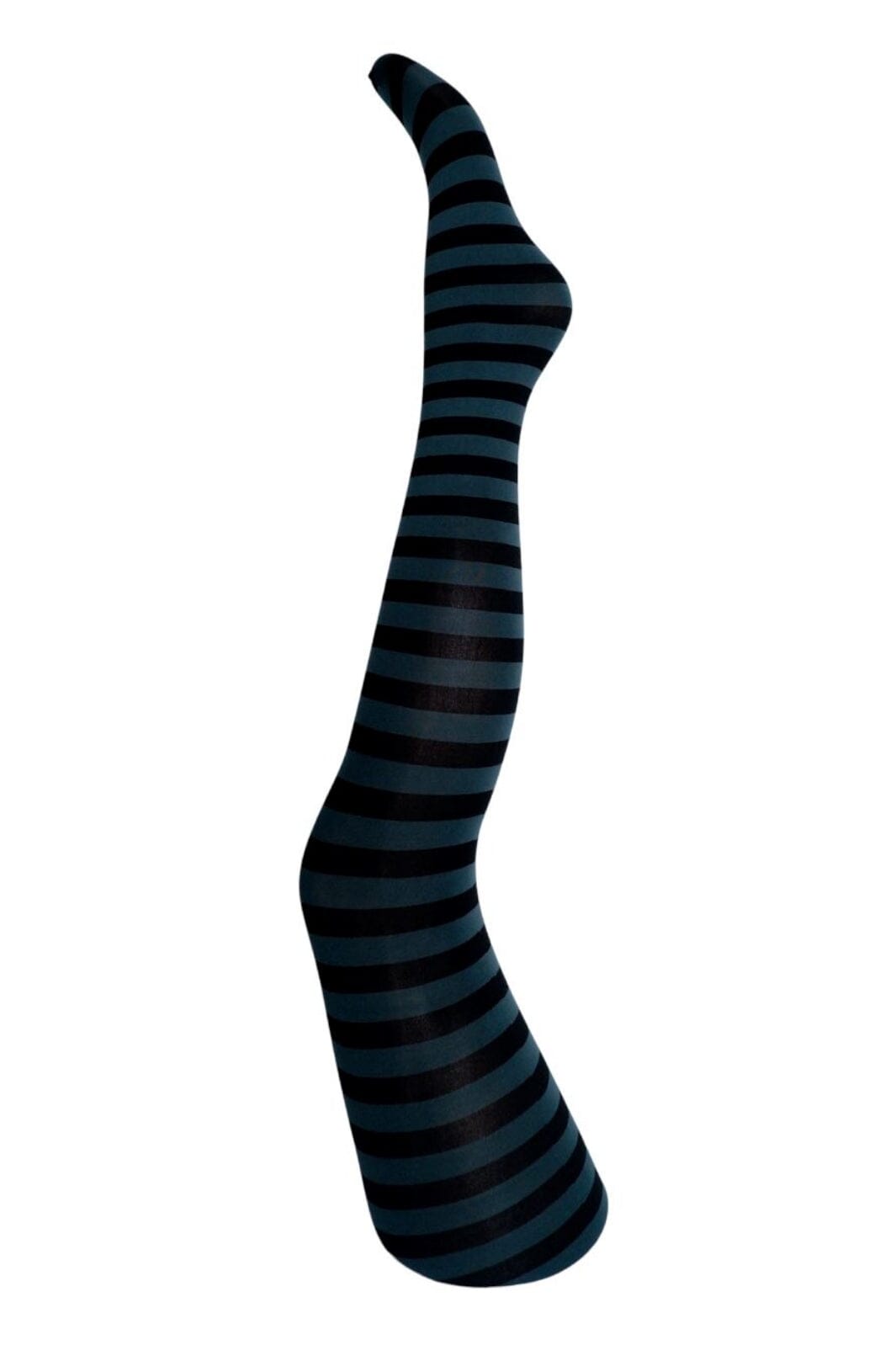 Black Colour - Bcriga Striped Tight - GS Green Stripe Strømpebukser