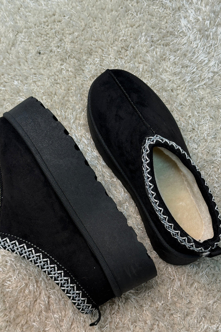 Bloom - Acacia Slipper - Black Hjemmesko & sutsko