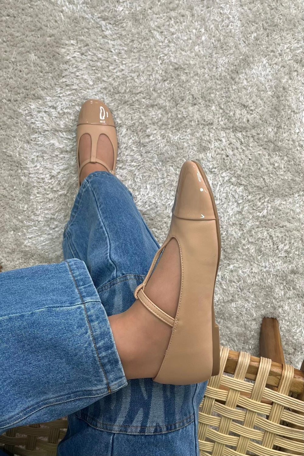 Bloom - Fleur - Beige Ballerinaer