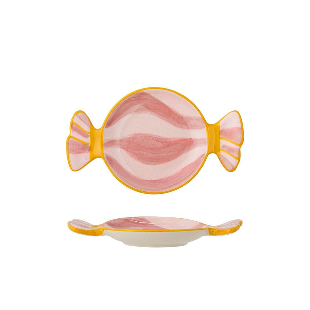 Bloomingville - Caramella Serveringsfad, Rosa, Stentøj 82062872 - Rose