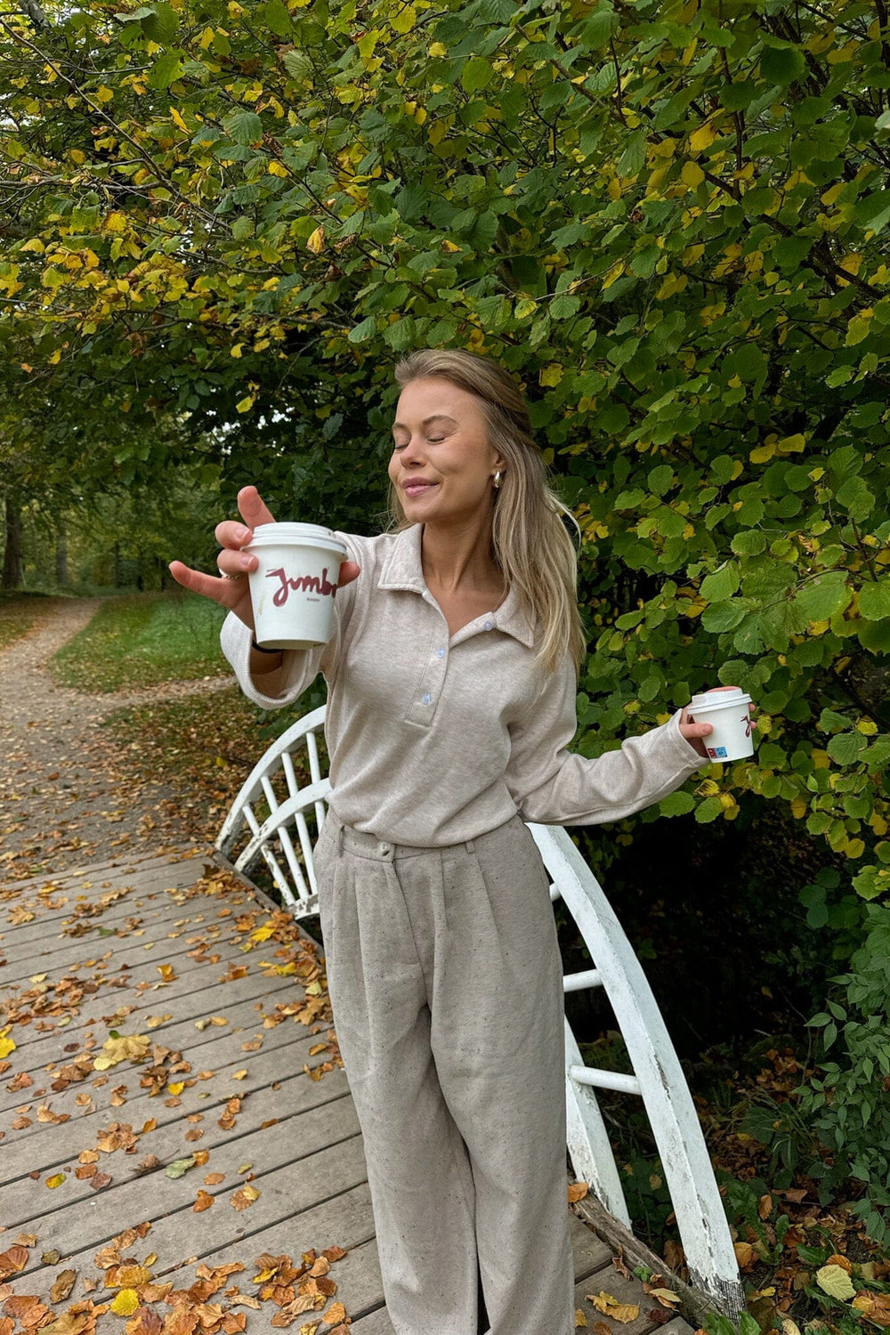 BYIC - Claraic Pants - beigem Beige Melange Bukser