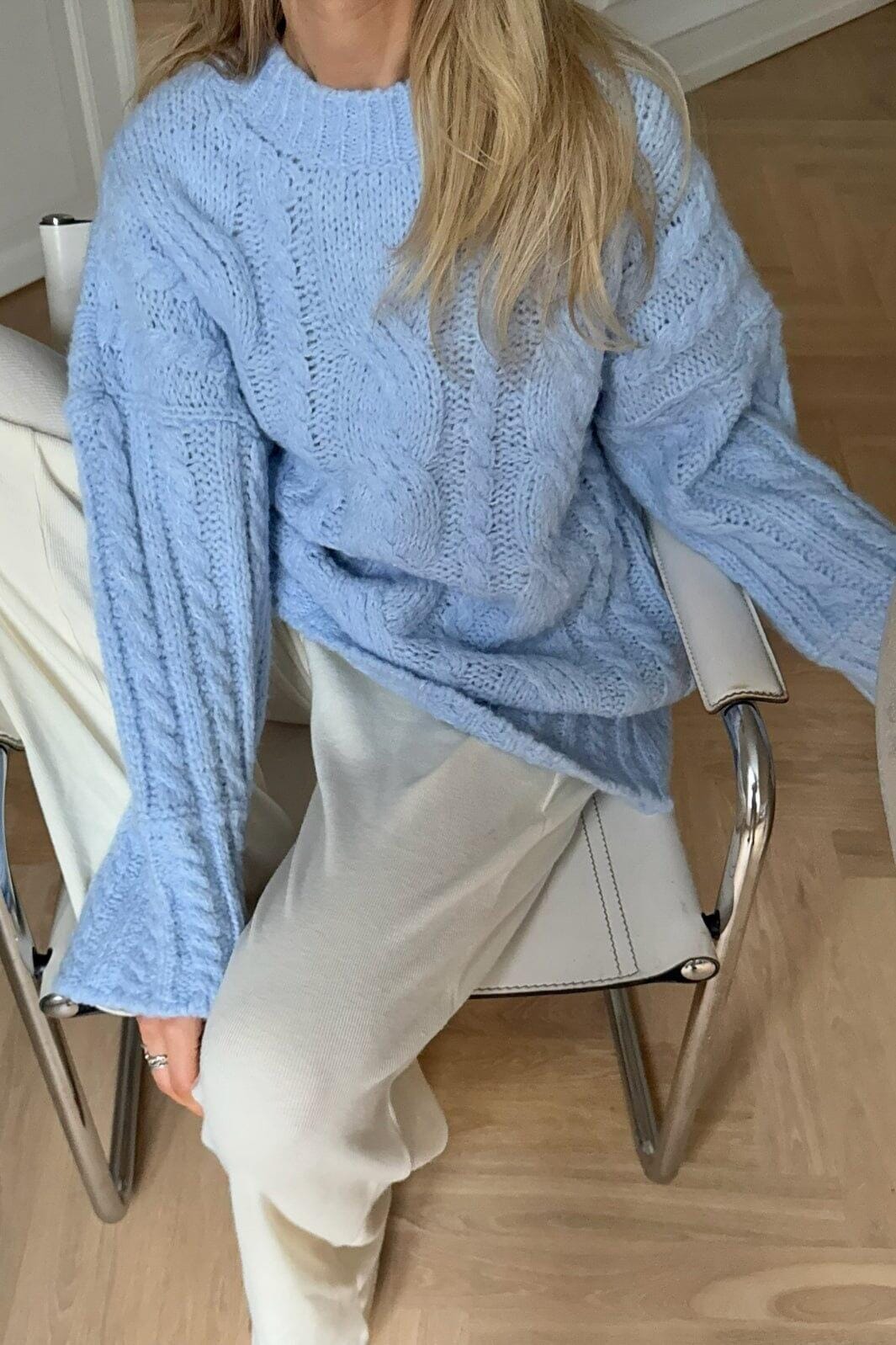 BYIC - Kikiic Sweater - lblue Light Blue Strikbluser