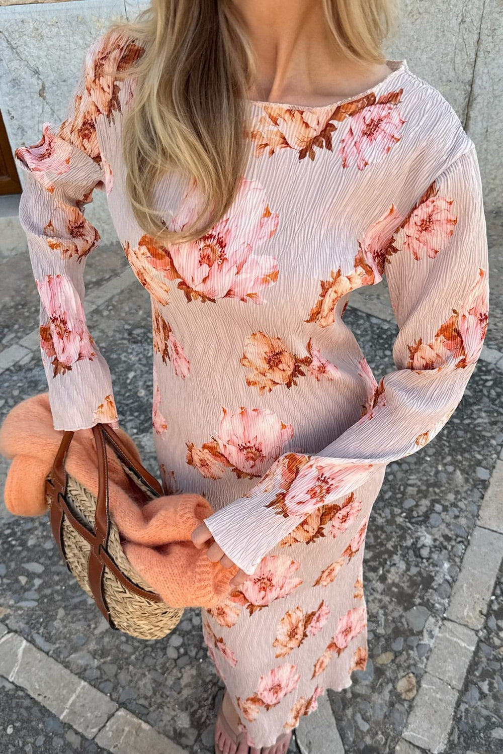 BYIC - Odaic Dress A1015 - Dusty Rose Print