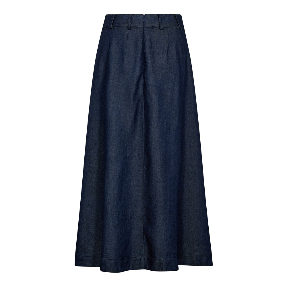 Co´Couture - Anyacc Denim Pleat Skirt 34181 - 575 - Navy Denim Nederdele