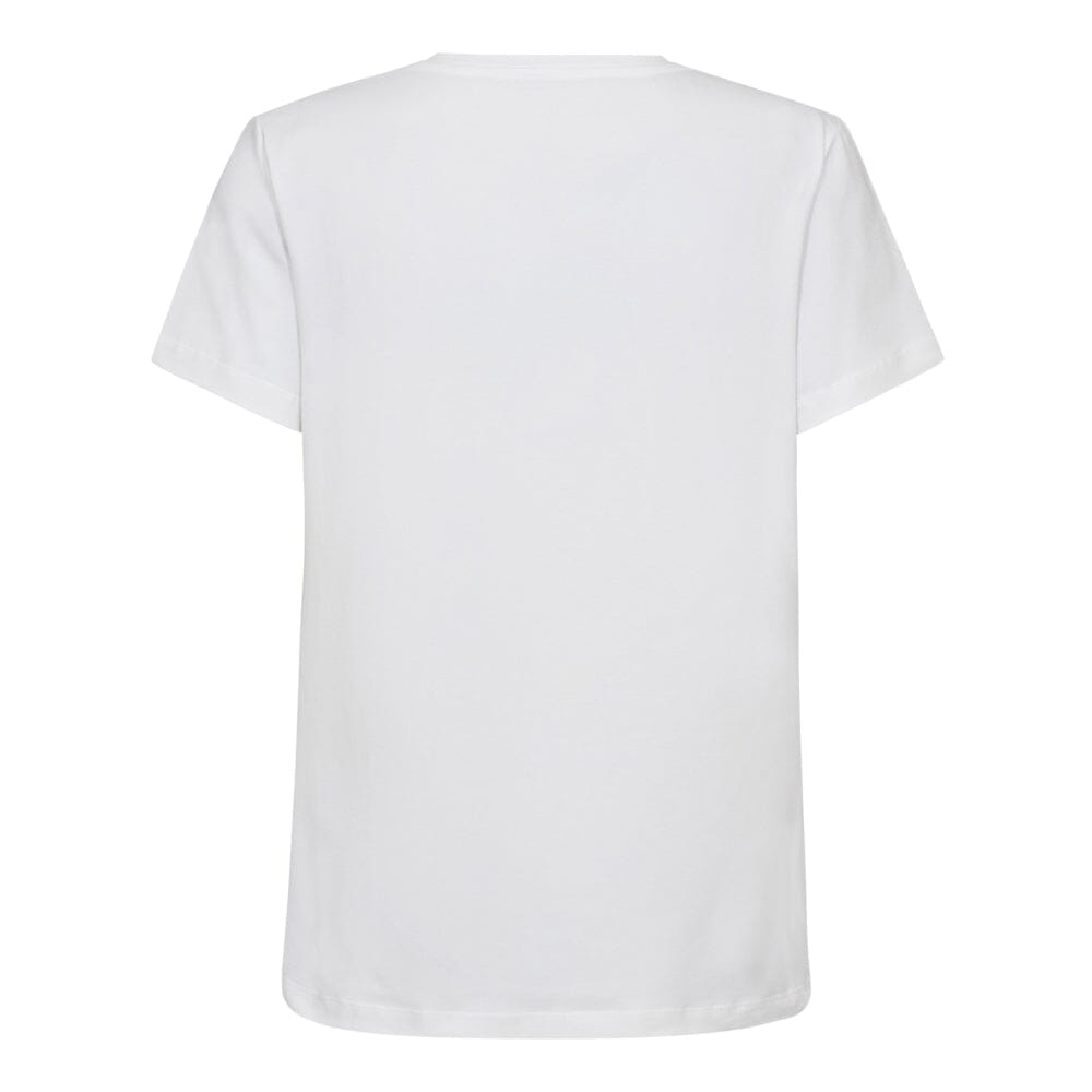 Co´Couture - Co'Couturecc Foil Tee 33198 - 44148 - White-Gold T-shirts