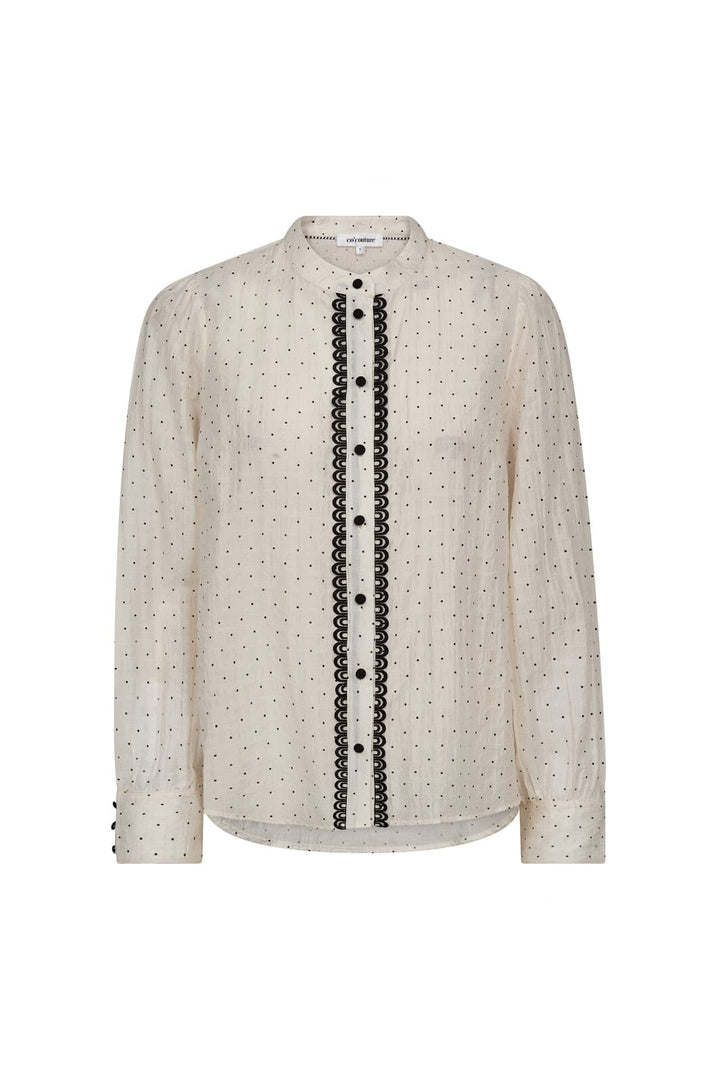 Co´Couture - Dallycc Dot Shirt 45008 - 11 - Off White