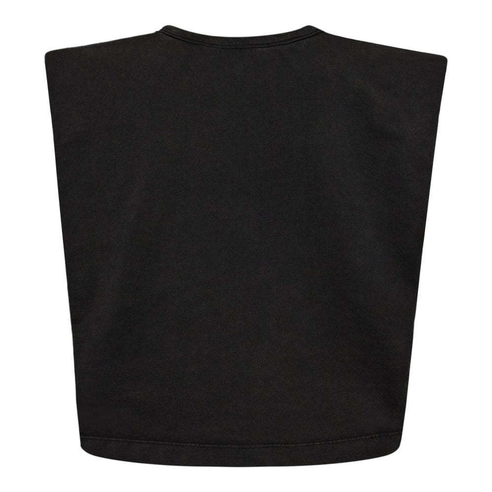 Co´couture - Eduardacc Acid Crop Tee 33078 - 96 Black T-shirts