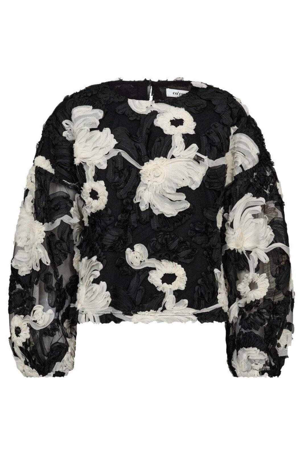 Co´Couture - Fleurcc Fluffy Blouse 35951 - 96 - Black Bluser