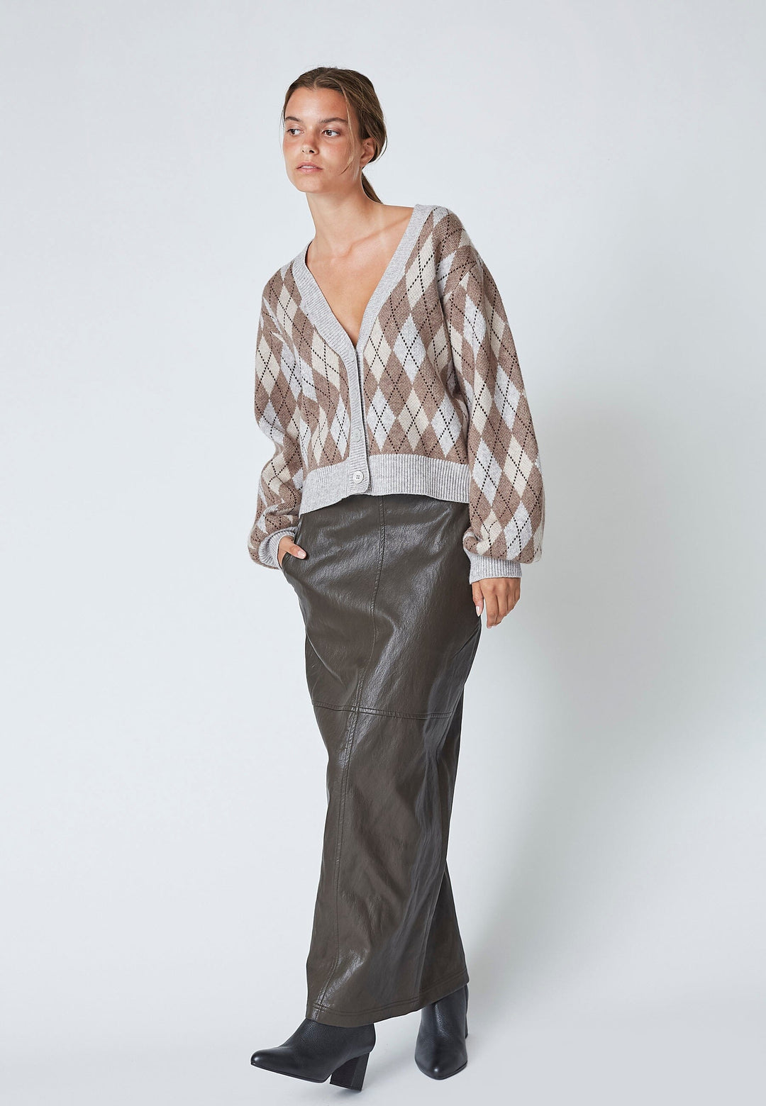 Co´Couture - Gittcc Floor Skirt 34208 - 145 - Dark Brown Nederdele