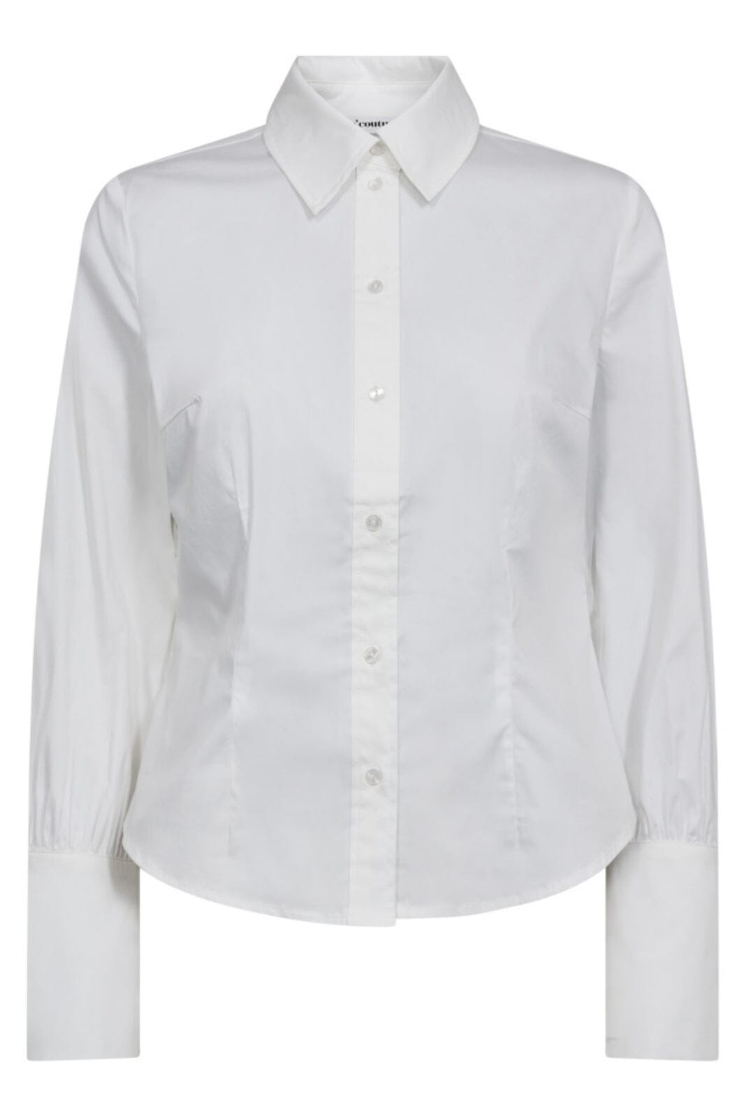 Co´Couture - Sannacc Pearl Cuff Shirt 35759 - 4000 - White