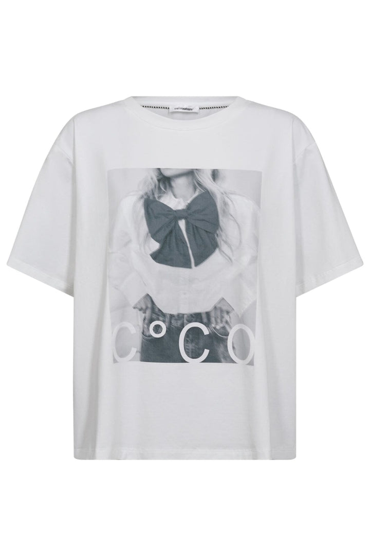 Co´Couture - Siaracc Bow Oversize Tee 33163 - 4000 - White