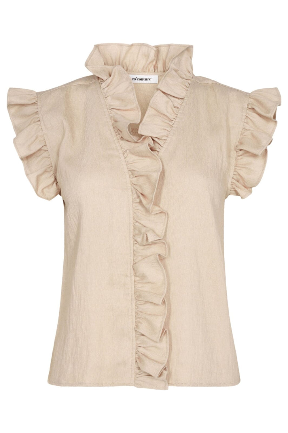 Co´couture - Suedacc Frill Top 35213 - 199 Bone Toppe