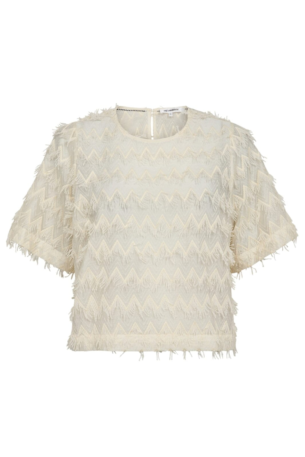 Co´Couture - Trianglecc Ss Blouse 35765 - 11 - Off White