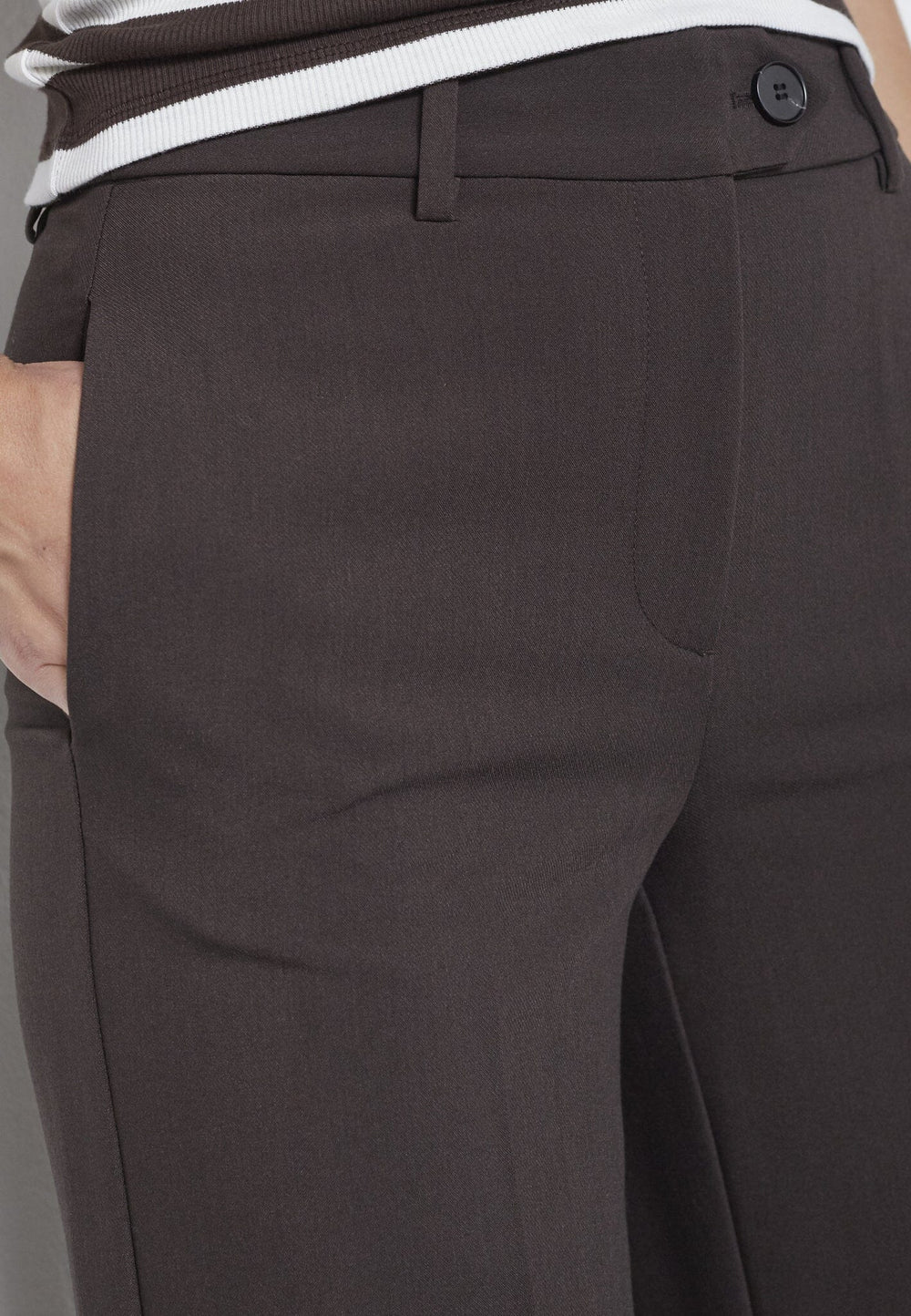 Co´Couture - Volacc Wide Pant 31191 - 145 - Dark Brown Bukser