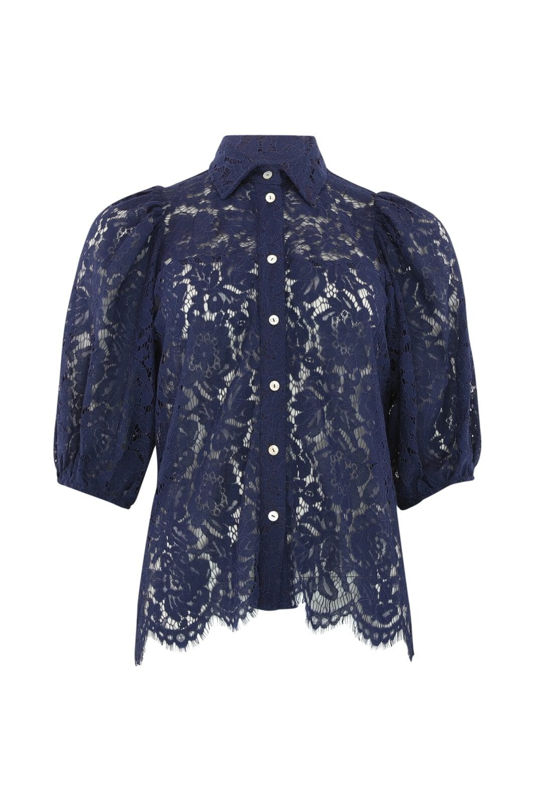 Continue - Alicia Lace Blouse 14988 - Navy Blue