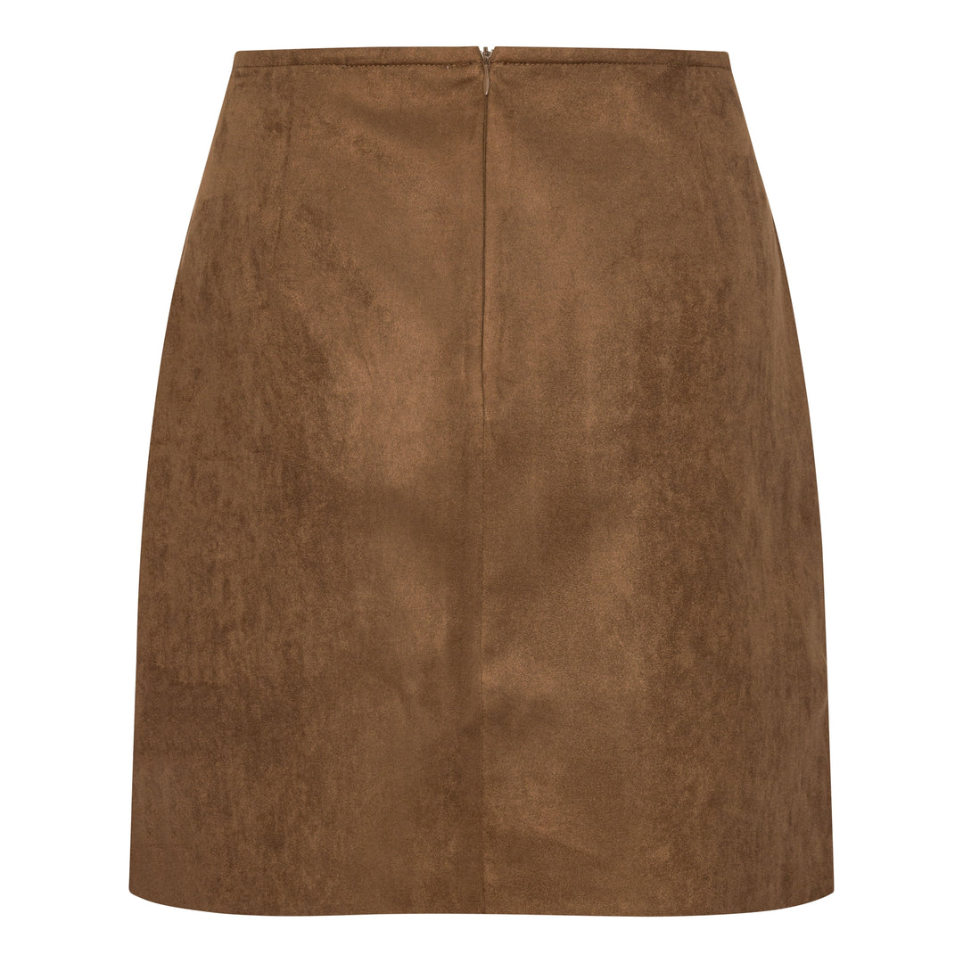 Continue - Jeanne Skirt 15043 - Brown Nederdele