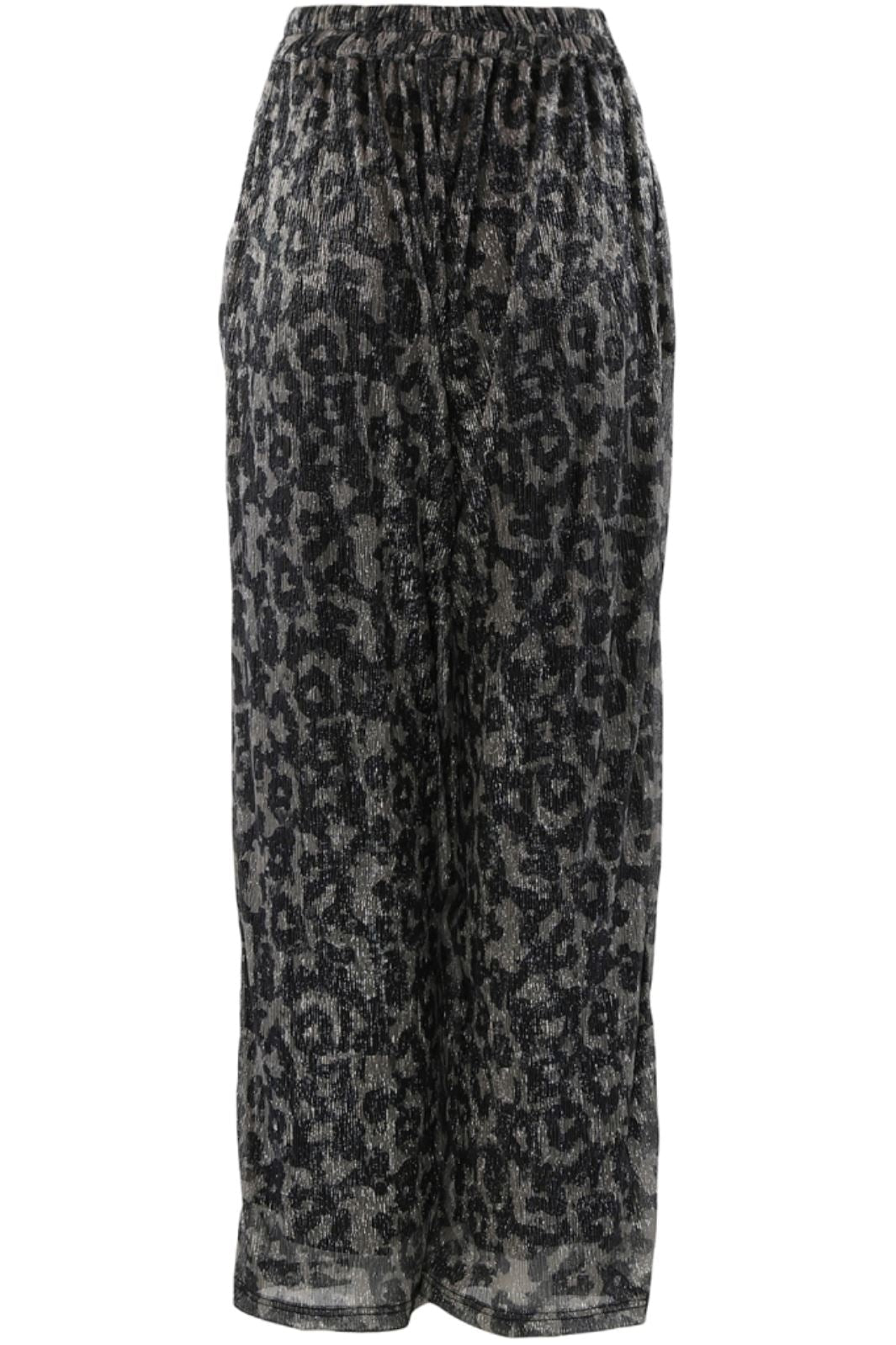 Continue - Lea Silver Leo - Foil Silver Print Bukser