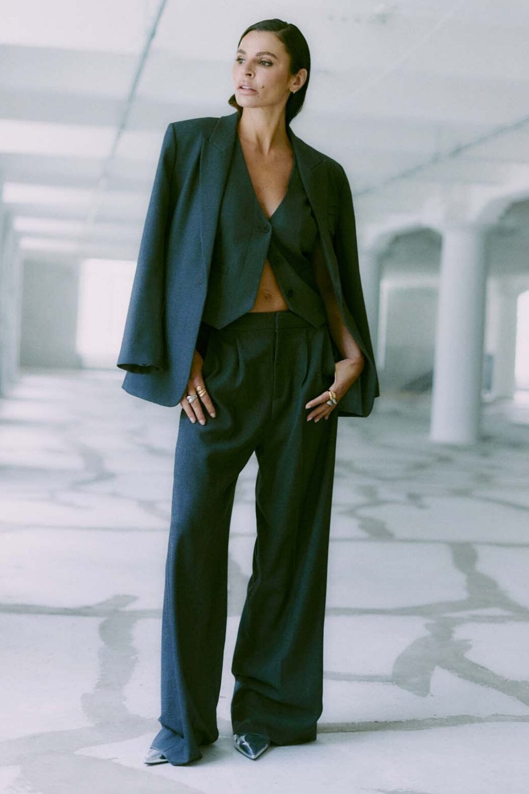 Copenhagen Muse - Cmtailor-Pants 200619 - Med. Grey Melange Bukser