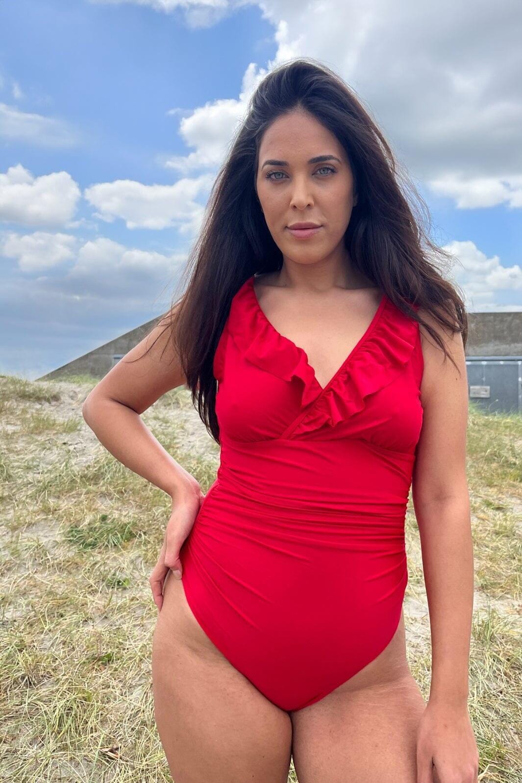 Forudbestilling - Cras - Agnes Swimsuit - 4000 4000 Racing Red Badedragter