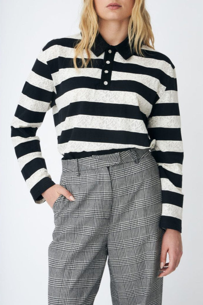Cras - Bea Blouse C544 - 8122 Black White Stripe
