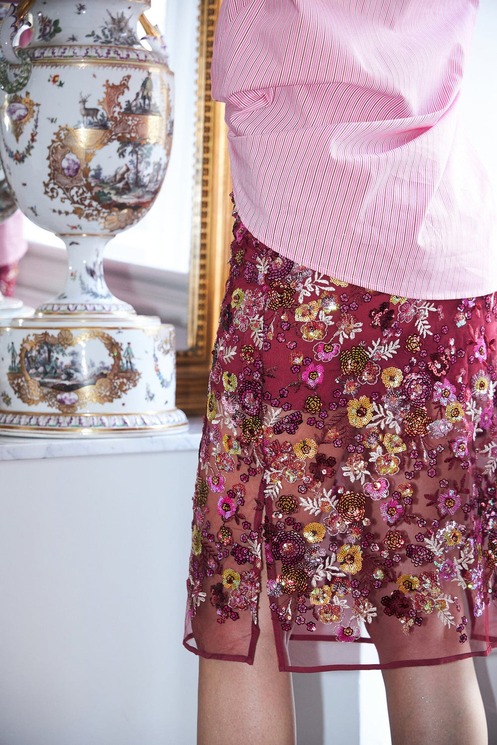 Cras - Queen Skirt C486 - 4044 Cabernet Nederdele