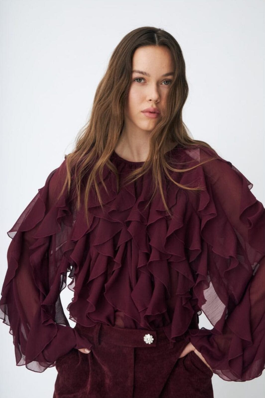 Cras - Rya Blouse C524 - 4030 Bordeaux Bluser