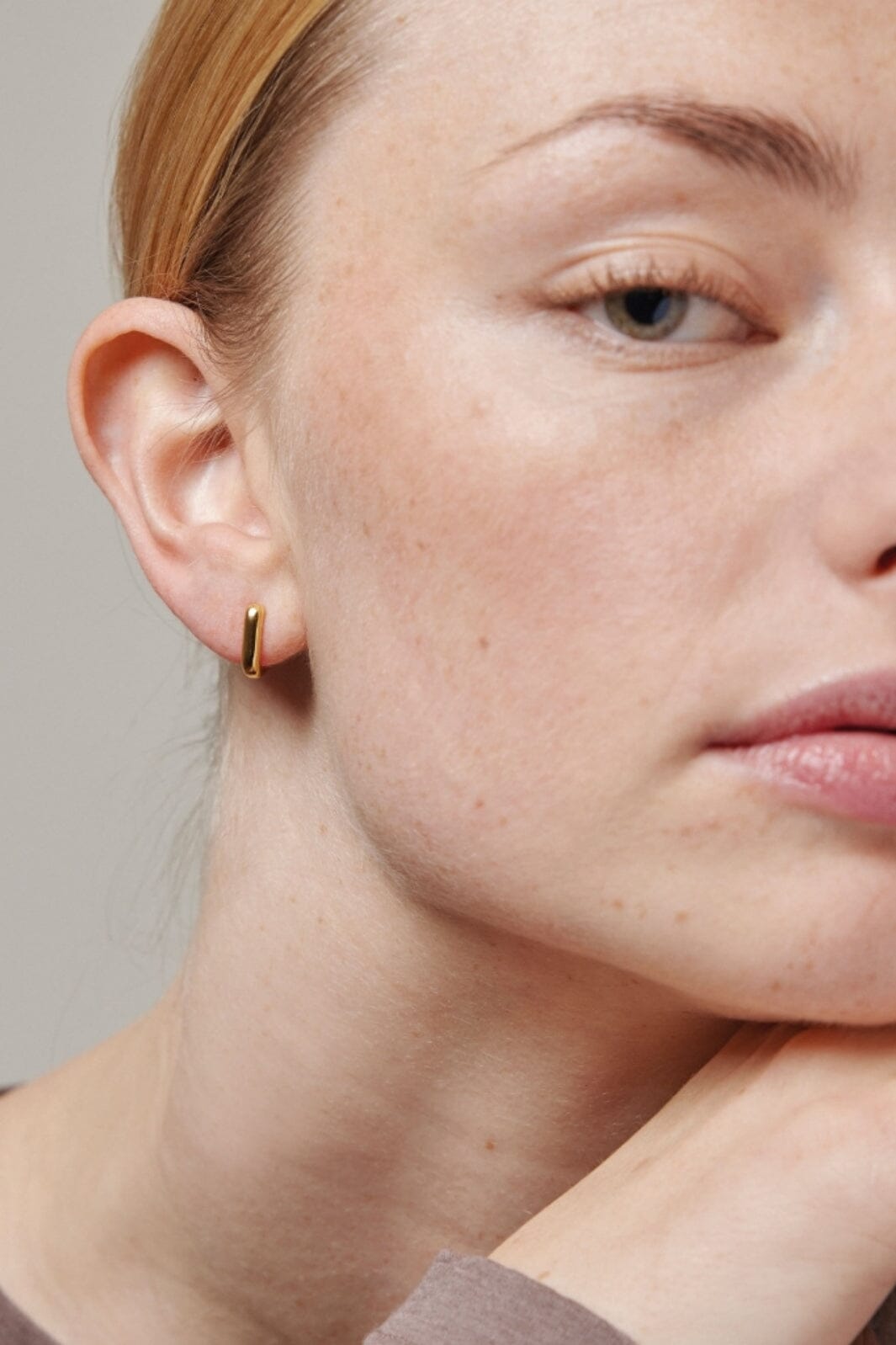 Enamel Copenhagen - Hoops, Square 12 Mm - 925S/Gp Øreringe