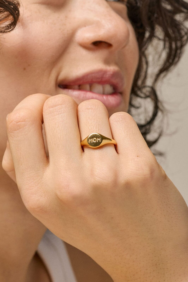 Enamel Copenhagen - Ring, Signet - 925S/Gp Ringe