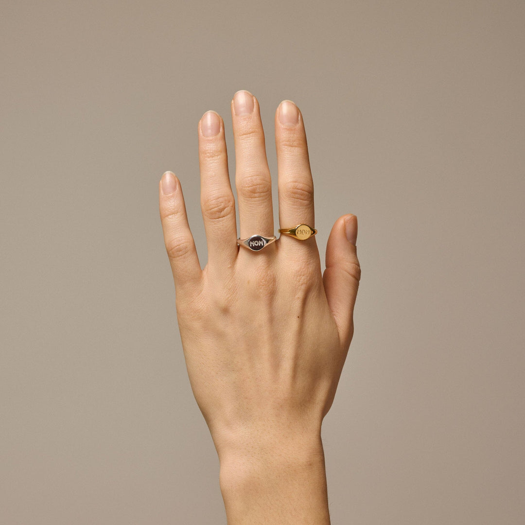 Enamel Copenhagen - Ring, Signet - 925S/Gp Ringe