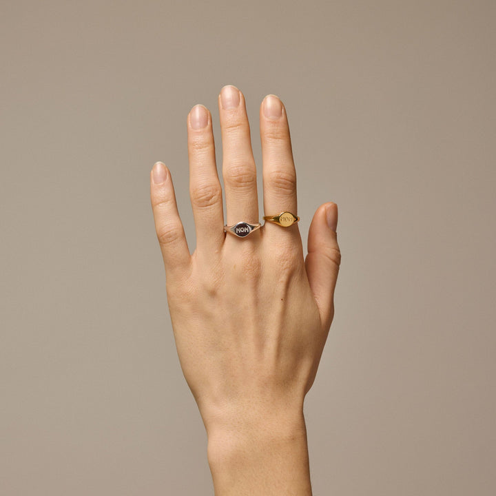 Enamel Copenhagen - Ring, Signet - 925S/Gp Ringe