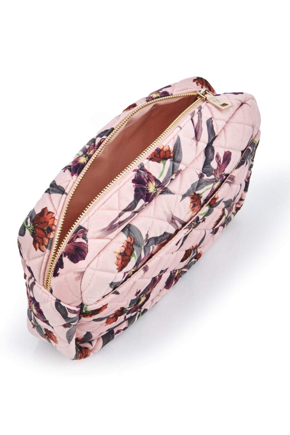 Fan Palm - Beauty Bag Velvet - Rose Hibiscus Toilettasker